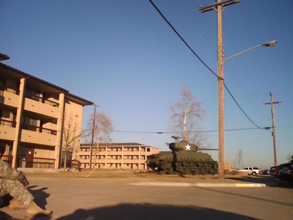 Fort Hood, TX: My barracks to the left on Fort Hood