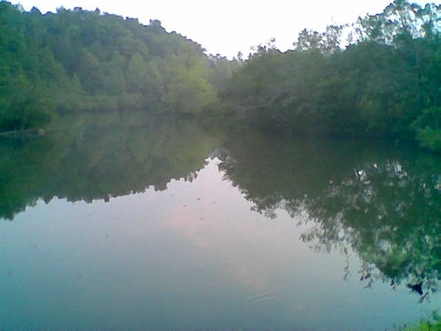 Kimberly, AL: Pond from surface mining behind North Jefferson Middle School.