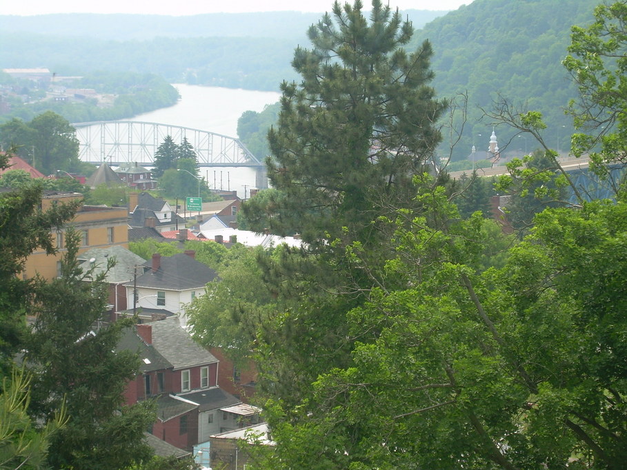 Brownsville, PA: View of the Monongahela River & Historic Road 40 from our backyard.