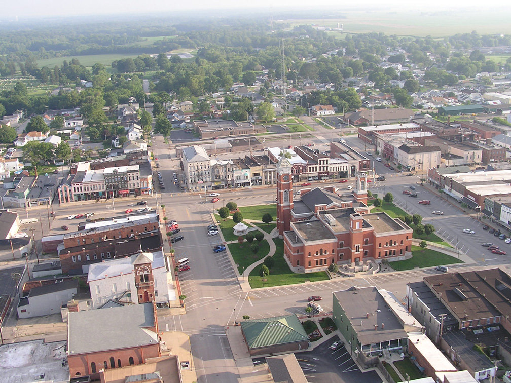 Greensburg, IN : Greensgurg Aerial photo, picture, image (Indiana) at