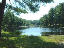 Granby, MA: pond at Dufresne Park