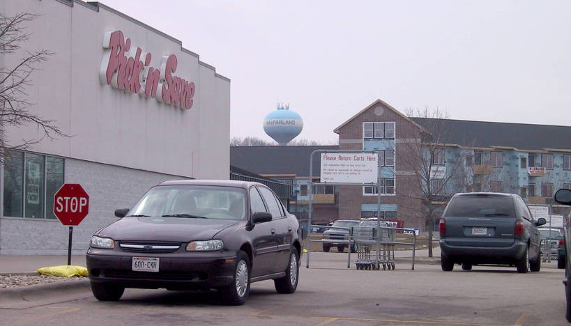 McFarland, WI: Grocery Store w/ McFarland Water tower in Background