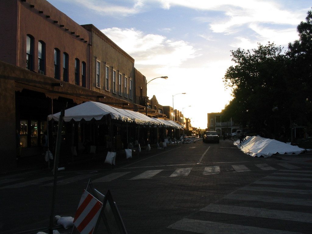 Santa Fe, NM: Santa Fe at sunset