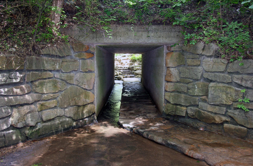 Sulphur, OK: Tunnel under road that lead to a spring in Sulphur, Ok - 2007