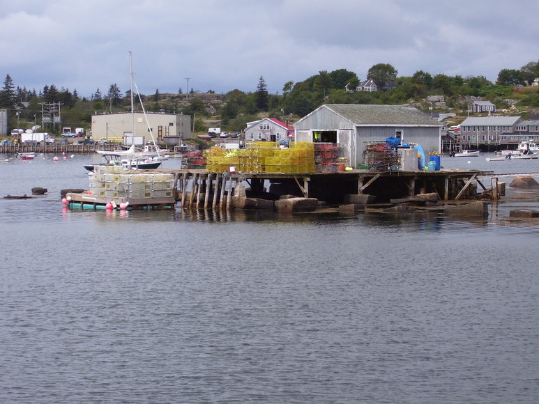 Vinalhaven, ME Lobsterman's Wharf photo, picture, image (Maine) at