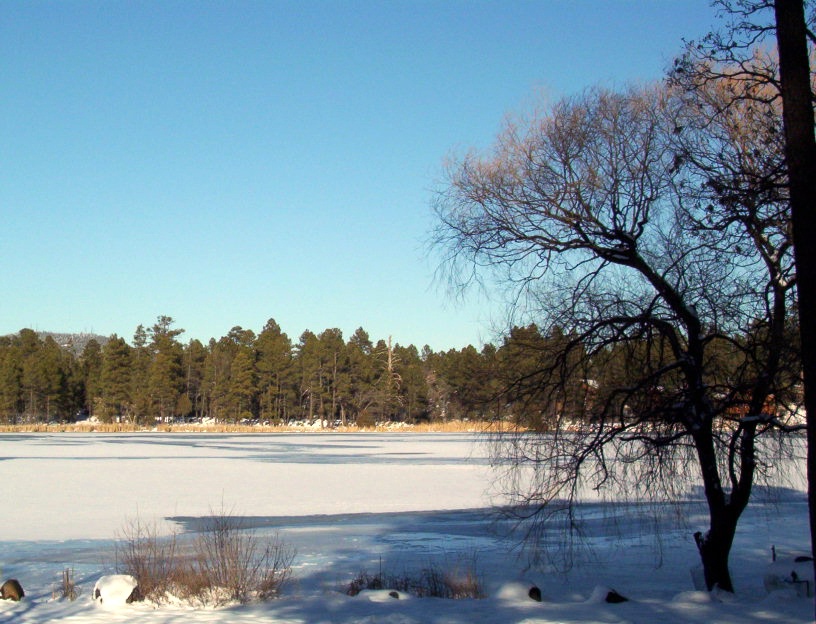 Pinetop-Lakeside, AZ: Rainbow Lake, Winter 2006