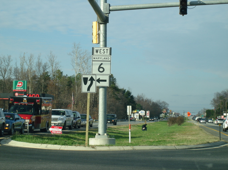 La Plata, MD: Rt. 301 and Rt. 6, looking North