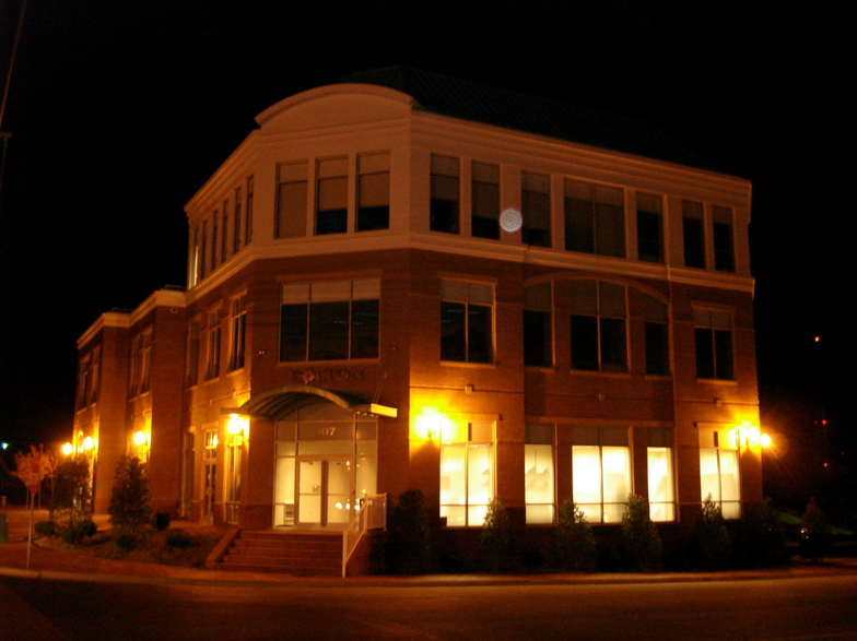 La Plata, MD: The Bolton Building at night