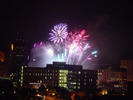 Akron, OH: Canal Park Fireworks