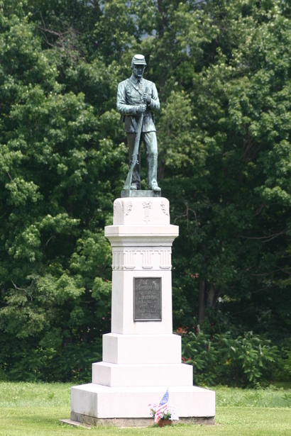Danby, VT: Statue in center of town