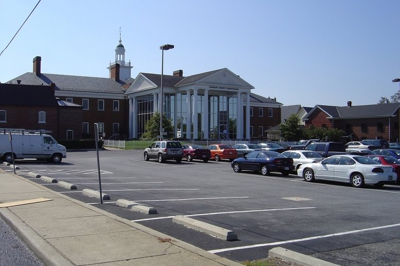 La Plata MD : North side of the Charles County Courthouse photo