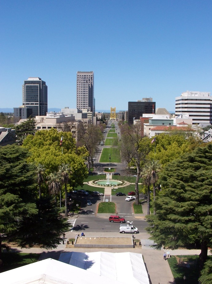Sacramento, CA: Capitol Mall - View from the Capitol