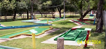 Ballinger, TX: Miniture golf course at the City Park
