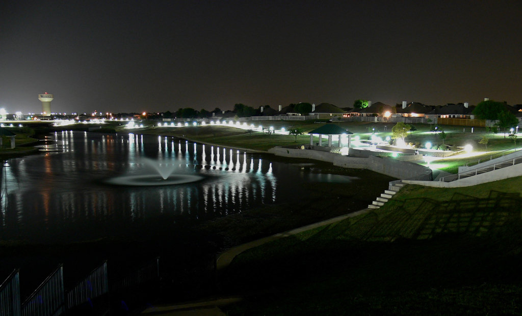 Watauga, TX: This is Capp Smith Park in Watauga at night.