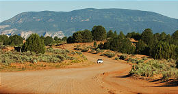 Navajo Mountain, UT: graval road to navajo mountain