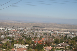 Taft, CA: View from the Temblor Mtns above Taft Heights