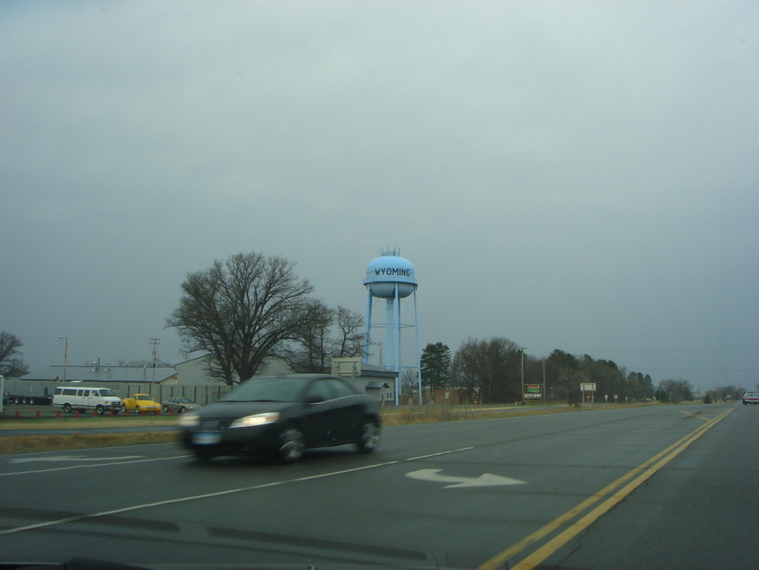 Wyoming, MN: Coming back home from shopping on a rainy day - April 2007