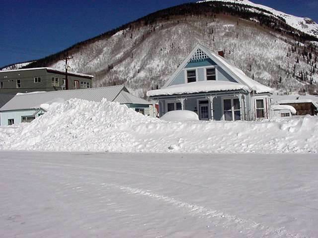 Silverton, CO: A light snow fall