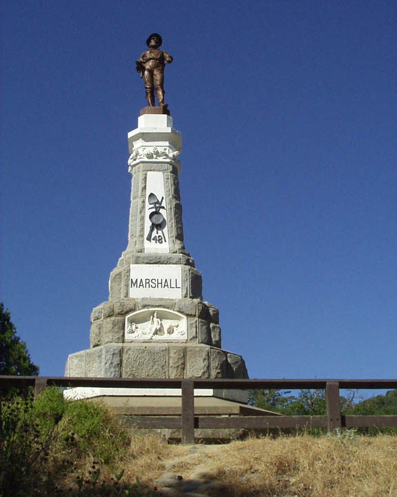 Placerville, CA: Monument at Gold Discovery Site State Park