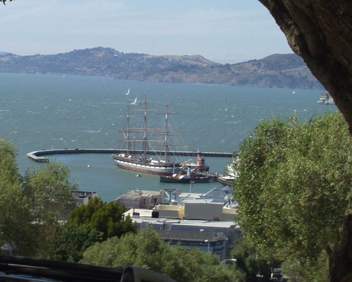 San Francisco, CA: Harbor from the top of Hyde Street