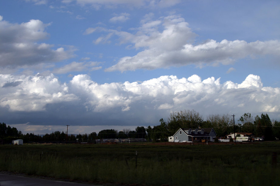 Laramie, WY: clouds over Laramie after summer storm