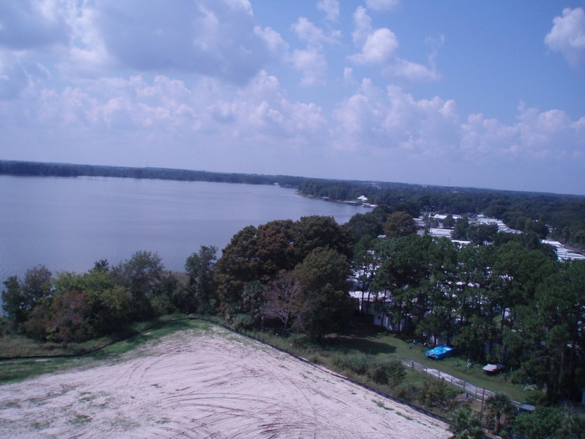 Tavares, FL: Lake Dora looking southwest from the site of Tavares Station
