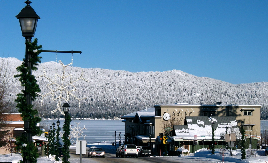 McCall, ID Downtown McCall, Idaho in Winter photo, picture, image
