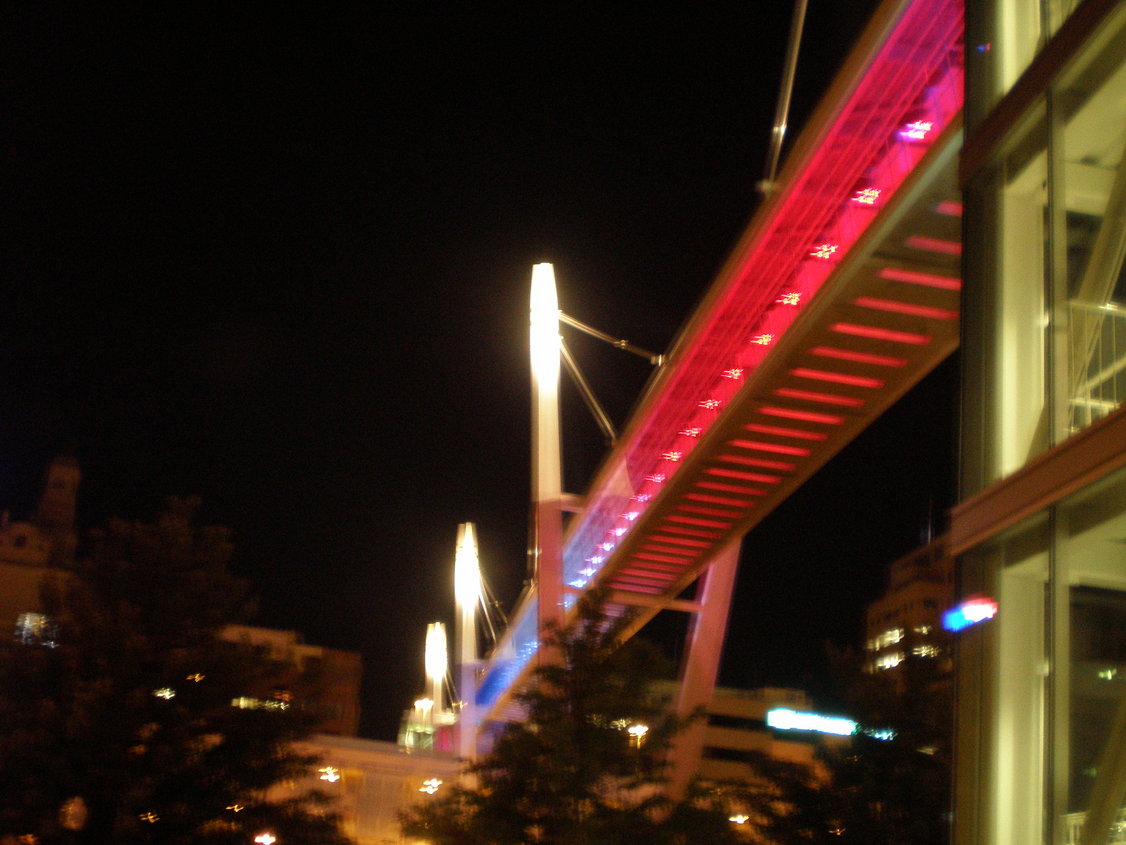 Davenport, IA: The Skybridge at night