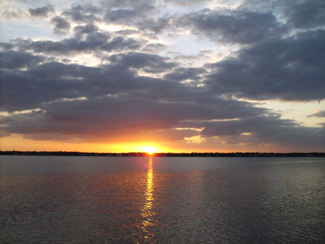 Oldsmar, FL: Sunset off of the Pier