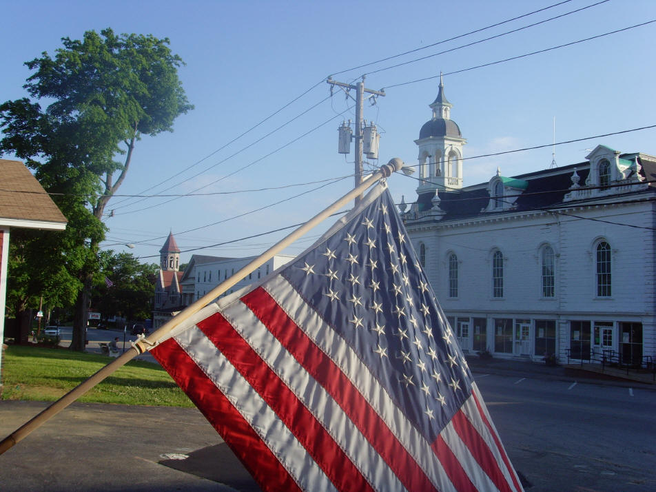 North Brookfield, MA Flag Day 2007 North Brookfield Town HAll photo