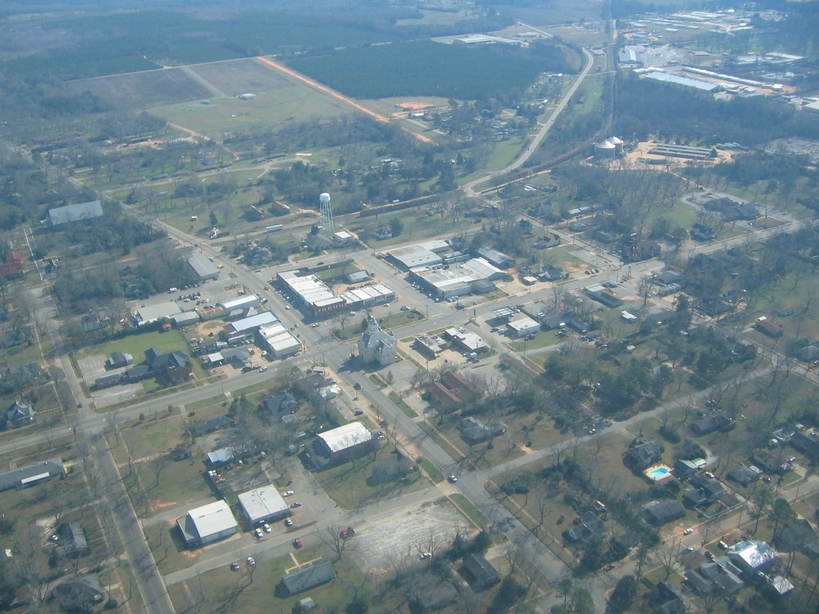 Ellaville, GA: Aerial photo of Ellaville Georgia