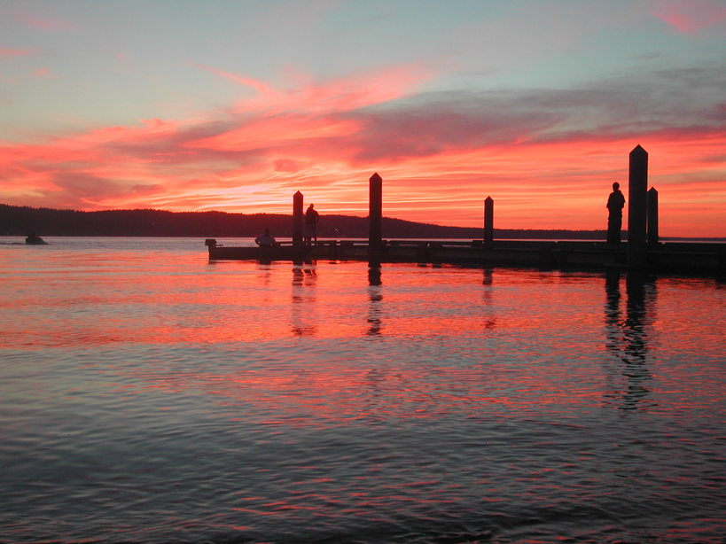 Mukilteo, WA: Amazing beach sunset.