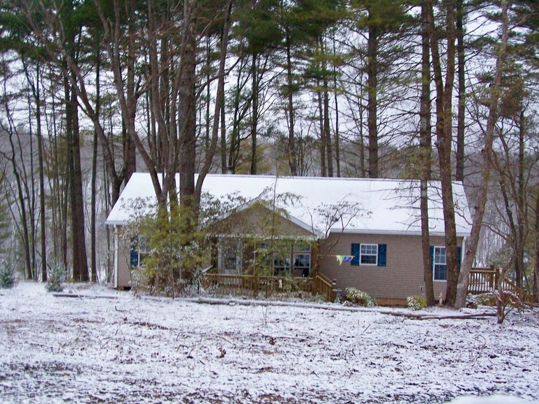 Fairview, NC our new home in fairview NC in the lite snow photo