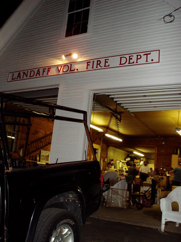 Landaff, NH: Loading up for the Landaff Volunteer Fire Department auction