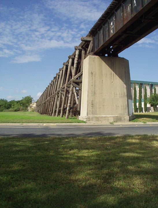 San Angelo, TX: Railroad Trestle over the Concho River