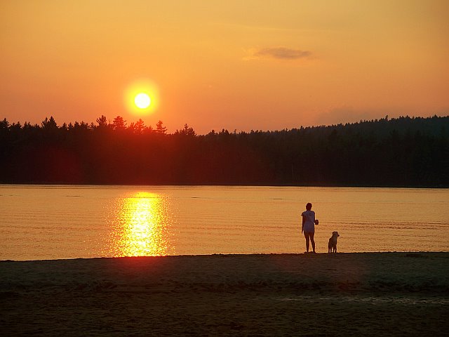 Andover, ME: Sunset at Richardson Lake
