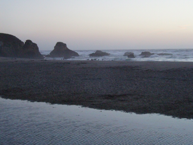 Fort Bragg, CA: Evening at the beach