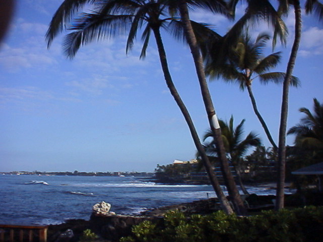 North Kona, HI: View from the home we rented for our vacation just south of Kailua town