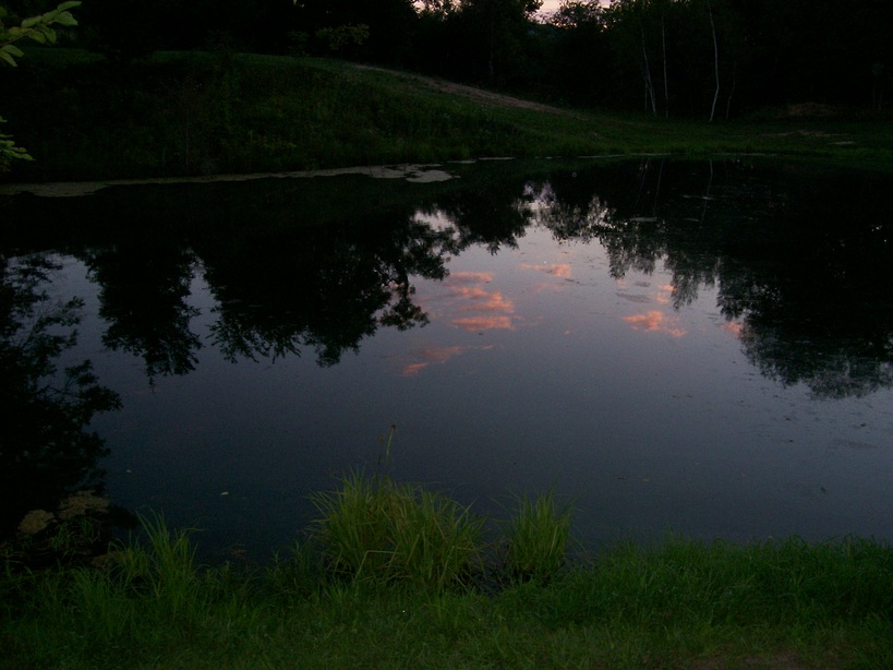 Wadena, IA: Farm pond, Wadena