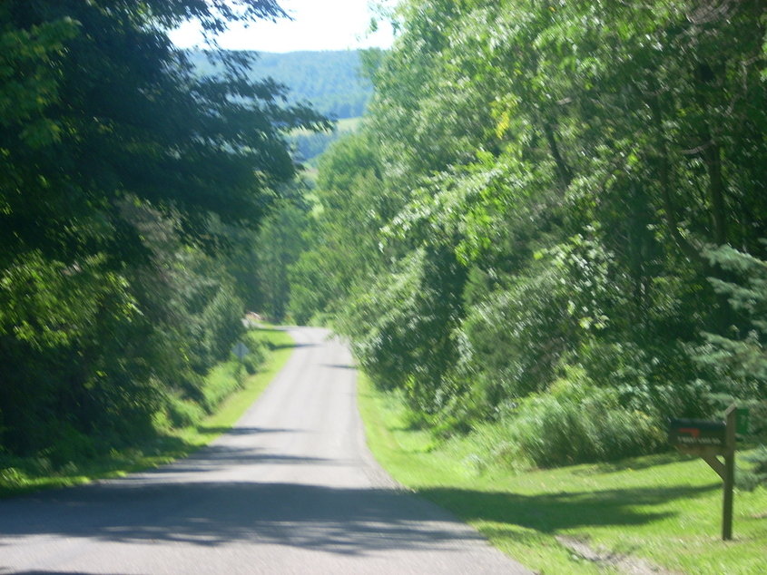 Dryden, NY: Road down Dryden, NY