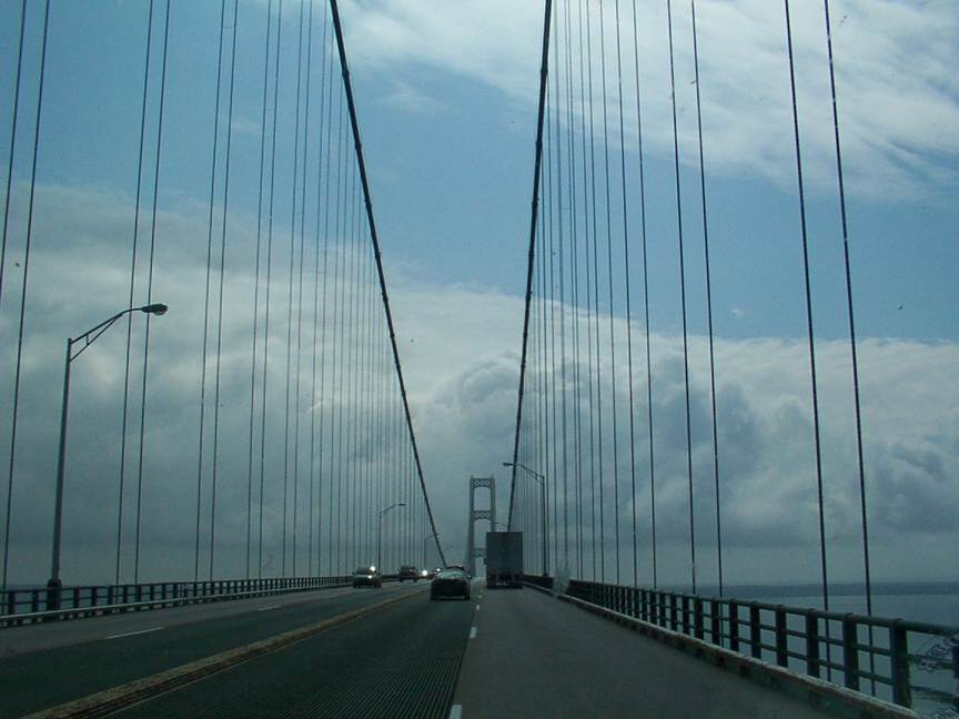 St. Ignace, MI: Going across the Mac Bridge