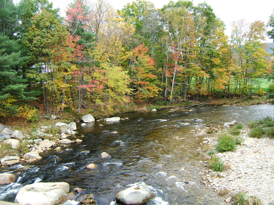 Jackson, NH: View from covered bridge, Jackson NH