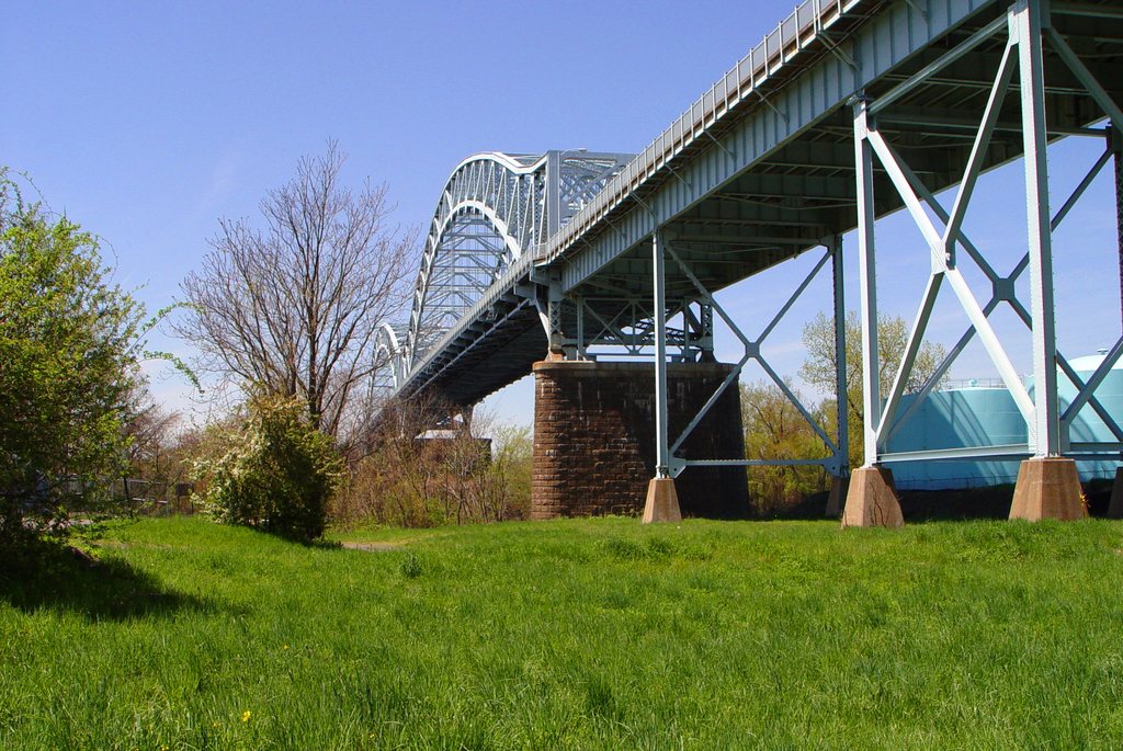 Portland, CT: Arrigoni bridge from the Portland side