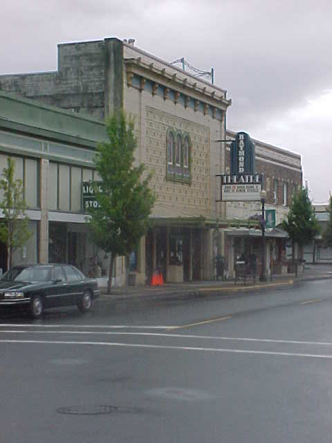 Raymond, WA: The old movie theater in Raymond WA