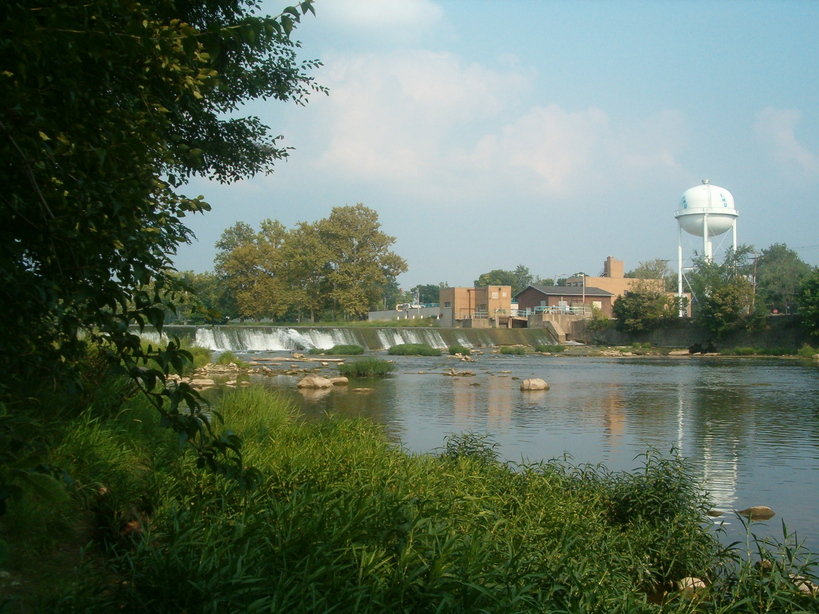 Logansport, IN Eel River Dam at the electric plant photo, picture