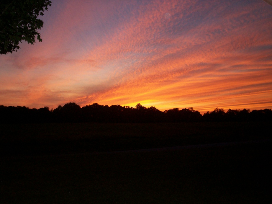 Lewisburg, KY: Sunset on Duncan Ridge Rd.