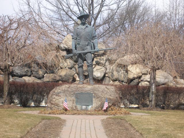 Wakefield, MA: Minuteman Statue on the Wakefield Common
