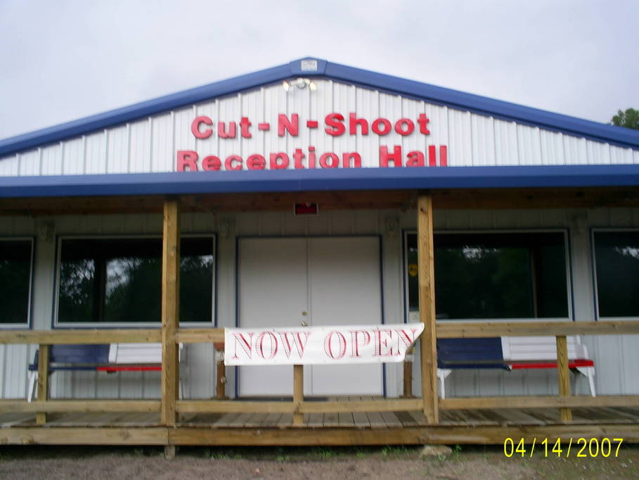 Cut and Shoot, TX: Cut & Shoot reception Hall
