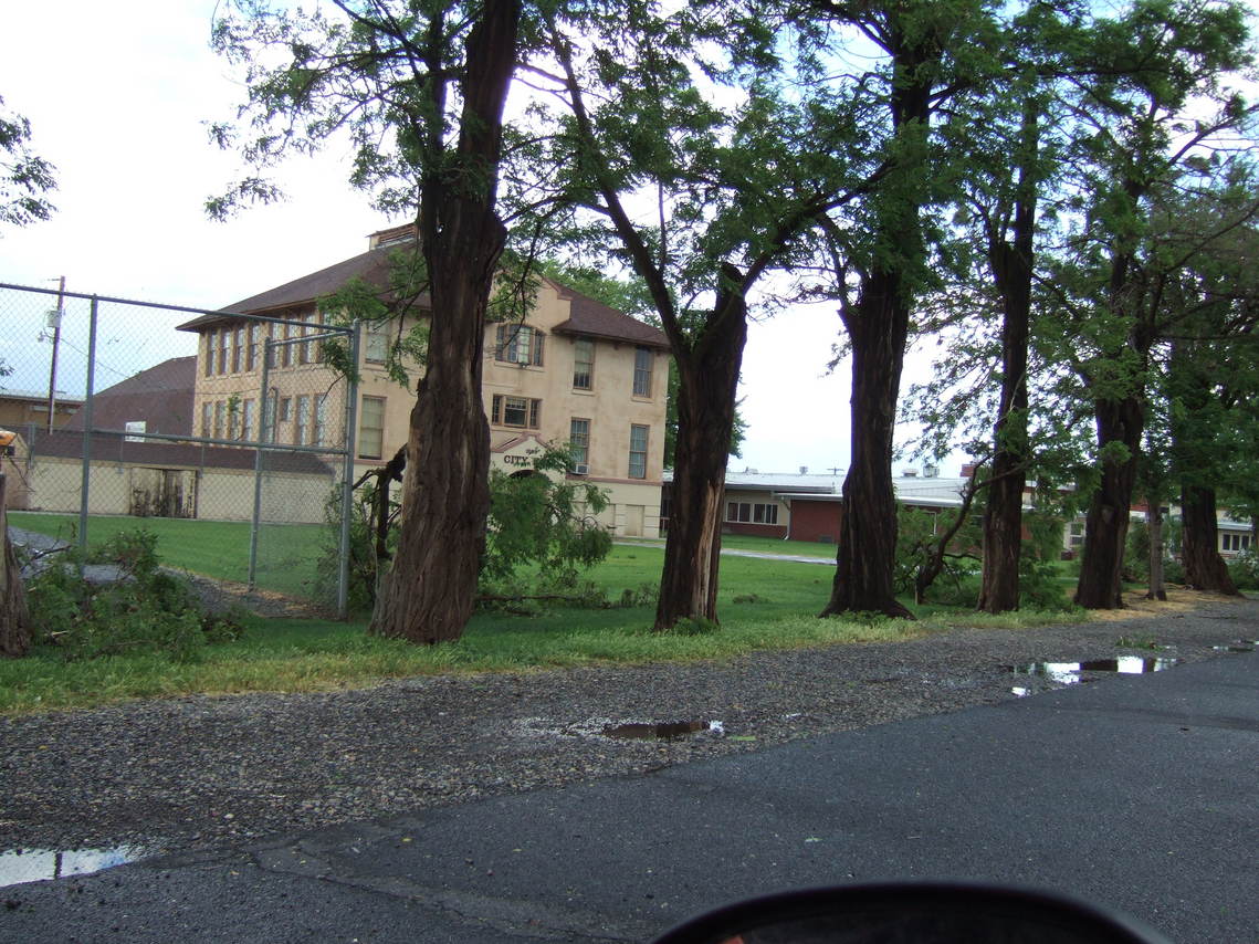 Irrigon, OR: City Hall in Irrigon, after the Winds 2006