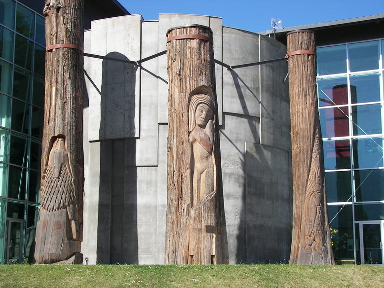 Stevenson, WA: Tree Carvings Displayed at the Columbia Gorge Interpretive Center Museum, Stevenson